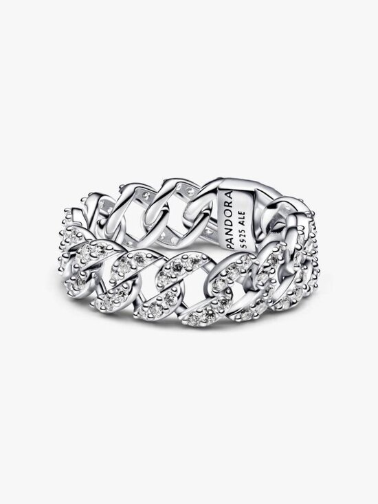 Pandora Jewelry - Pandora Pavé Cuban Chain Ring